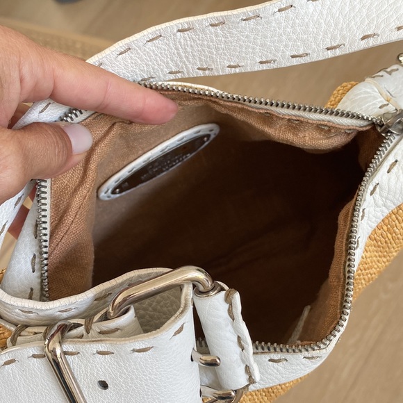 FENDI Oyster Selleria Lavorazione a Mano handbag. Straw/white leather!! - Picture 16 of 16